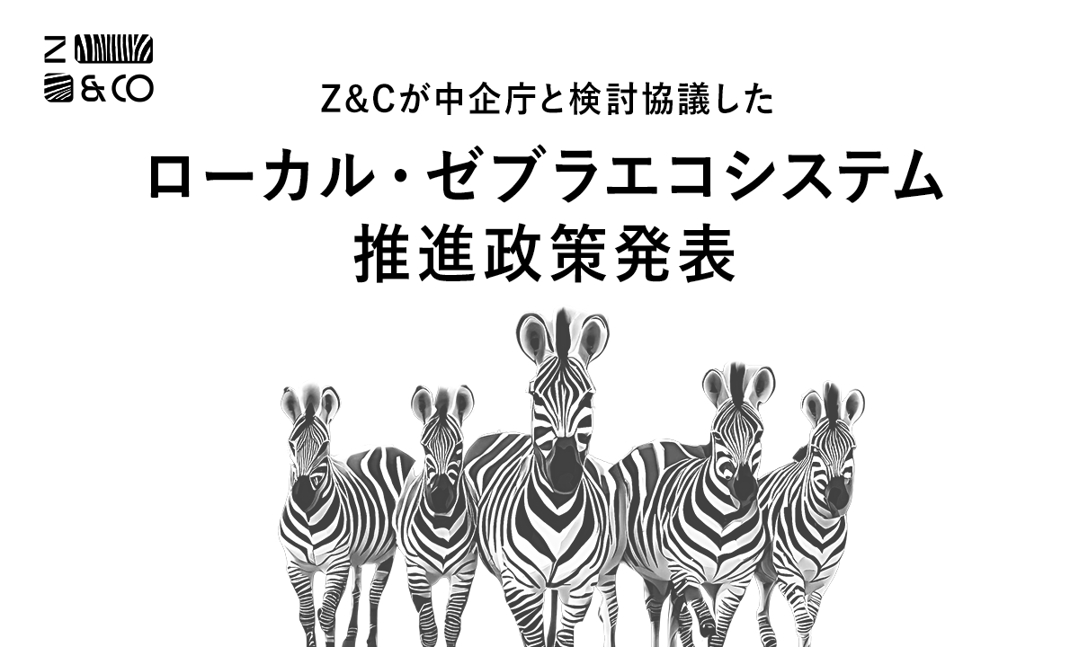 中小企業庁と共に検討協議したローカル・ゼブラ推進政策『地域課題解決事業推進に向けた基本指針』を発表のイメージ